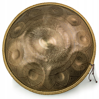 Handpan Hangdrum, ručne zdobený, 22 palcov, 10 zvukov